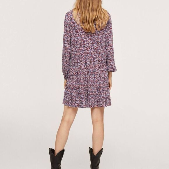 Mango‎ Floral print dress Red 2 NWT IN PACKAGING - Picture 3 of 11